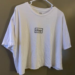 obey cropped tee
